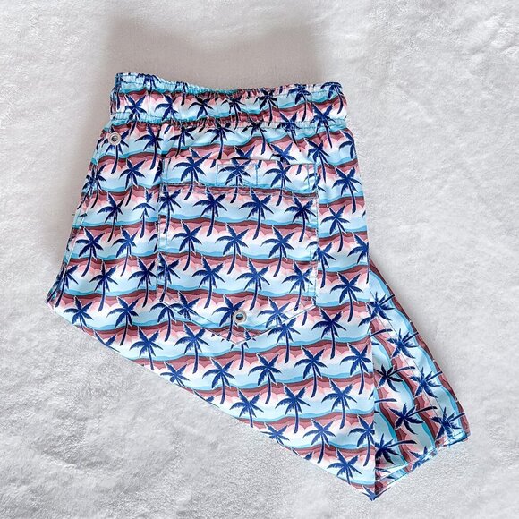 ⭐️⭐️SOLD⭐️⭐️ Men's Lands' End Swim Trunks | Palm Tree Print | Size Large - Picture 4 of 13